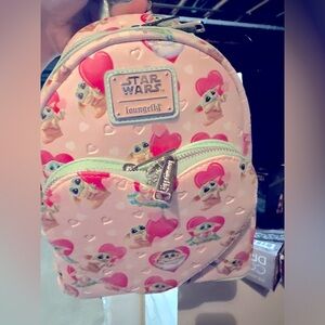 Star Wars and Disney Grogu Baby Yoda Valentine’s Loungefly NWT!!